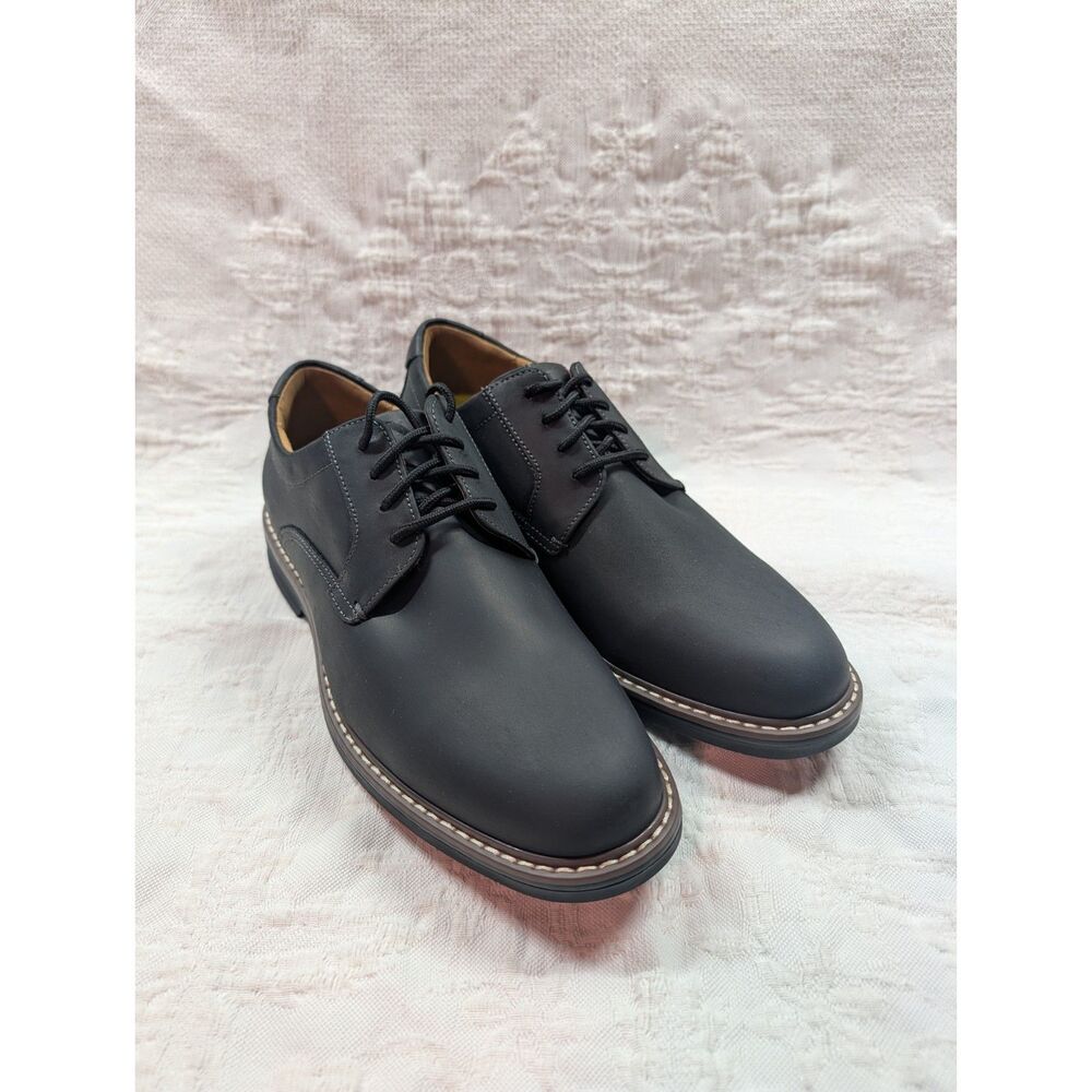 NWOT Florsheim Norwalk Plain Toe Oxford in Black Leather